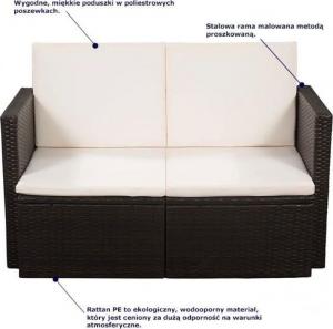 Elior sofa ogrodowa Jules, brązowa (4113) 4
