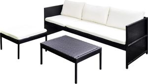 Elior zestaw wypoczynkowy do ogrodu Relton, czarny (3871) 4