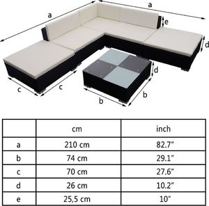 Elior zestaw wypoczynkowy do ogrodu Caste, czarny (3856) 5