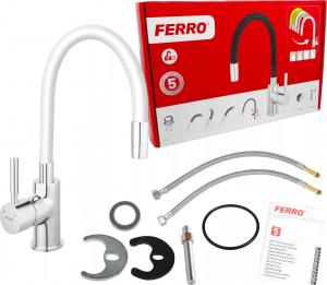 Bateria kuchenna Ferro Zumba stojąca biała (BZA4W) 2