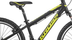 Kross Rower Kross DUST Junior 1.0 24" czarno-limonkowy mat Uniwersalny 3