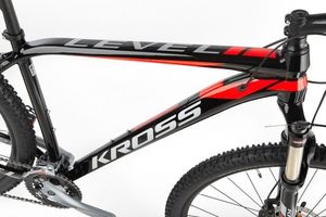 Kross Rower Kross LEVEL 5.0 27,5" czarny-czerwony-srebrny mat 18" 5