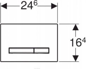 Przycisk spłukujący Geberit 115.788.11.2 PRZYCISK URUCH. SIGMA50, PRZEDNI, BIAŁY // DLP.G.115.788.11.2 3