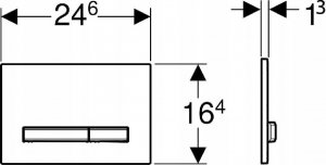 Przycisk spłukujący Geberit 115.788.11.2 PRZYCISK URUCH. SIGMA50, PRZEDNI, BIAŁY // DLP.G.115.788.11.2 8