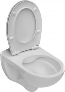 Miska WC Roca Victoria Rimless + Deska wolnoopadająca, biała (A34H394000) 3