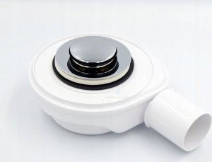 Syfon AKCES 19231 SYFON BRODZIK.KLIK-KLAK SPEED2 FI 50, WYS. 50MM, ODPŁYW FI50 30L/MIN, CZYSZCZ. Z GÓRY, STAL NIERDZ. // S.BRODZ.A.50-SPEED2-30L 10