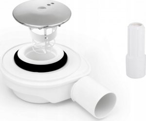 Syfon AKCES 19240 SYFON BRODZIK. SPEED2 FI 50, WYS. 50MM, ODPŁYW FI40 42L/MIN, CZYSZCZ. Z GÓRY, STAL NIERDZ. // S.BRODZ.A.50-SPEED2-42L 2