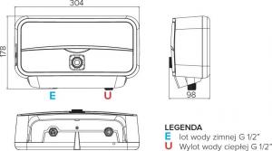 Przepływowy podgrzewacz wody Ariston Aures Slim Multi SM 7 7 kW 0.8 MPa (3520030) 2