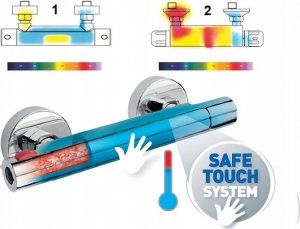 Zestaw prysznicowy Valvex 2447130 KOLUMNA NATRYSKOWA CUBUS BLACK Z BATERIĄ TERMOSTATYCZNĄ VALVEX // BV.2447130 6