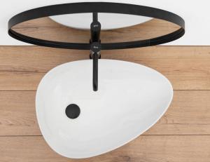 Umywalka Rea Greta nablatowa 56cm biała 3