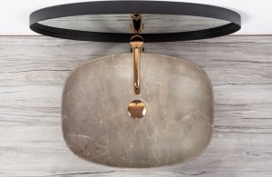 Umywalka Rea REA-U6647 UMYWALKA NABLATOWA FREJA BEIGE BEZ PRZELEWU 50CM REA // CE.REA.U-FREJA-BEIGE 2