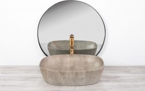 Umywalka Rea REA-U6647 UMYWALKA NABLATOWA FREJA BEIGE BEZ PRZELEWU 50CM REA // CE.REA.U-FREJA-BEIGE 3