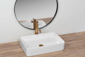 Umywalka Rea Avia nablatowa 51cm biała 2