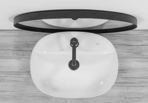 Umywalka Rea Carina nablatowa 50cm biała 3