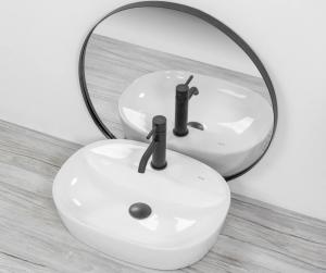 Umywalka Rea Carina nablatowa 50cm biała 4