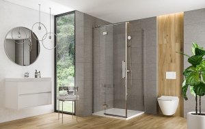 Cersanit S159-001 DRZWI NA ZAWIAS. KAB, PRYSZNIC CREA 100X200 LEWE TRANSP. / // KNC.DRZ-CREA-100X200-TR-L 10