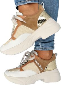 WONDERS Buty damskie C-5523 białe r. 36 2