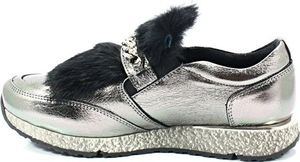 Venezia VENEZIA 278973R94 SREBRNE - Sneakersy z futerkiem 37 3