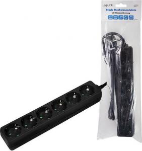 Listwa zasilająca LogiLink 6 gniazd 1.5 m czarna (LPS238B) 3