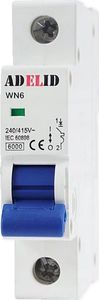 ADELID ADELID Wyłącznik nadprądowy 1P B 25A 6kA AC WN6 1