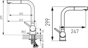 Bateria kuchenna Ferro Toledo stojąca chrom (BTD4PO) 2