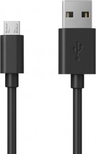 Kabel USB Realpower USB-A - microUSB 0.6 m Czarny (255651) 1