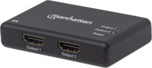 Manhattan Manhattan 4K 2-Port HDMI-Splitter 4K@30Hz Netzteil schwarz 1