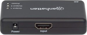 Manhattan Manhattan 4K 2-Port HDMI-Splitter 4K@30Hz Netzteil schwarz 4