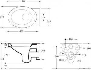 Miska WC KERASAN podwieszana Cento (351501) 2