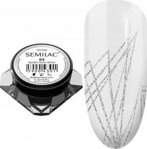 Semilac Semilac Żel do zdobień Spider Gum 03 Silver uniwersalny 1