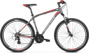 Kross Rower Kross HEXAGON 2.0 26 grafitowy-srebrny-czerwony mat - 2019 14" 1
