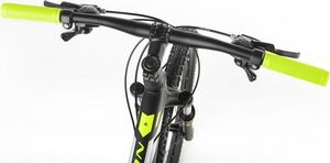 Kross Rower Kross HEXAGON 2.0 26" czarny-biały-limonkowy mat - 2019 14" 2