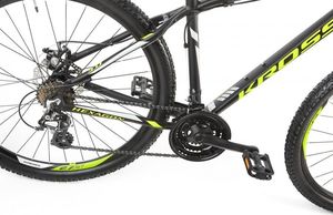 Kross Rower Kross HEXAGON 2.0 26" czarny-biały-limonkowy mat - 2019 14" 3