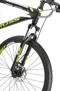 Kross Rower Kross HEXAGON 2.0 26" czarny-biały-limonkowy mat - 2019 14" 5