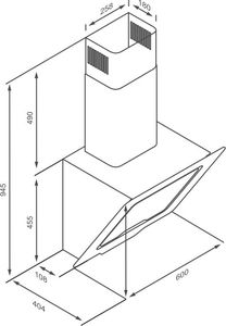 Okap Kernau KCH 3760 BW 2