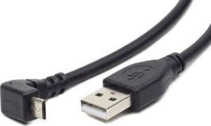 Kabel USB Gembird USB-A - microUSB 1.8 m Czarny (CCP-MUSB2-AMBM90-6) 1