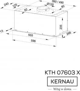 Okap Kernau KBH 07603 X 2