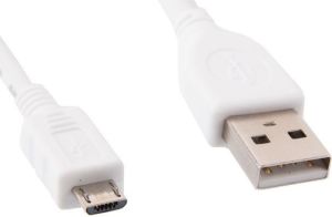 Kabel USB Gembird USB-A - microUSB 0.5 m Biały (CCP-MUSB2-AMBM-W-0.5M) 1