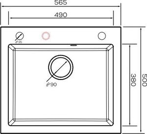 Zlewozmywak Kernau  Kernau KGS H 60 1B Grey Metallic 2