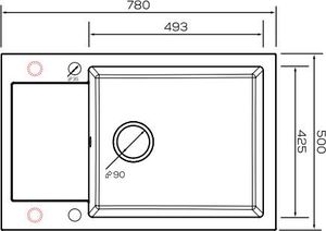 Zlewozmywak Kernau Zlewozmywak Kernau KGS H 6078 1B1D Natural Beige 2