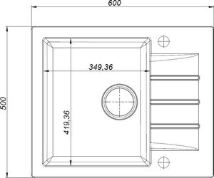Zlewozmywak Kernau  granitowy Kernau KGS A 4560 1B1D Sand 2