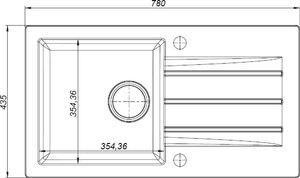 Zlewozmywak Kernau  granitowy Kernau KGS A 50 1B1D Grey Metallic 2