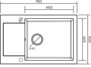 Zlewozmywak Kernau  granitowy Kernau KGS H 6078 1B1D Sand 2
