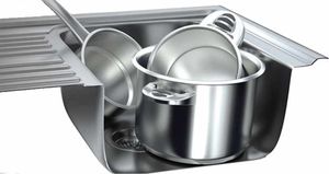 Zlewozmywak Kernau Zlewozmywak stalowy Kernau KSS G 604 1,5B1D Linen 2