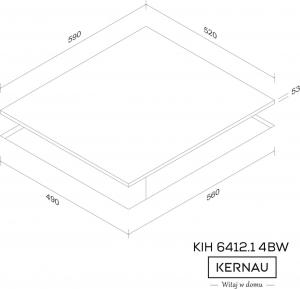 Płyta grzewcza Kernau KIH 6412.1-4B W 3