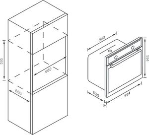 Piekarnik Kernau KBO 0981 PP X 2