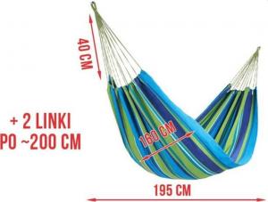 Carruzzo Hamak ogrodowy duży 2-osobowy 200x150cm huśtawka 3