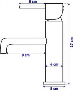 Bateria umywalkowa Rea Lungo stojąca chrom 3