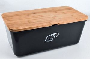 Chlebak Kesper bambusowo-melaminowy z deską do krojenia 3