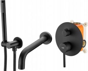Zestaw prysznicowy Rea REA-P6300 ZESTAW WANNOWY PODTYNKOWY LUNGO BLACK MAT REA // N.REA.WANN-LUNGO-BLACK 3